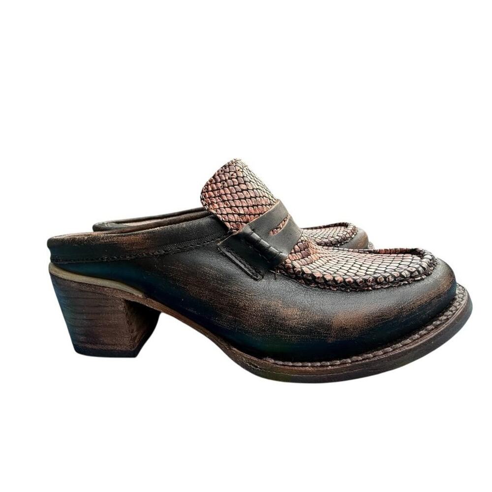 Freebird Collins Chunky Loafer Mule Women size 7